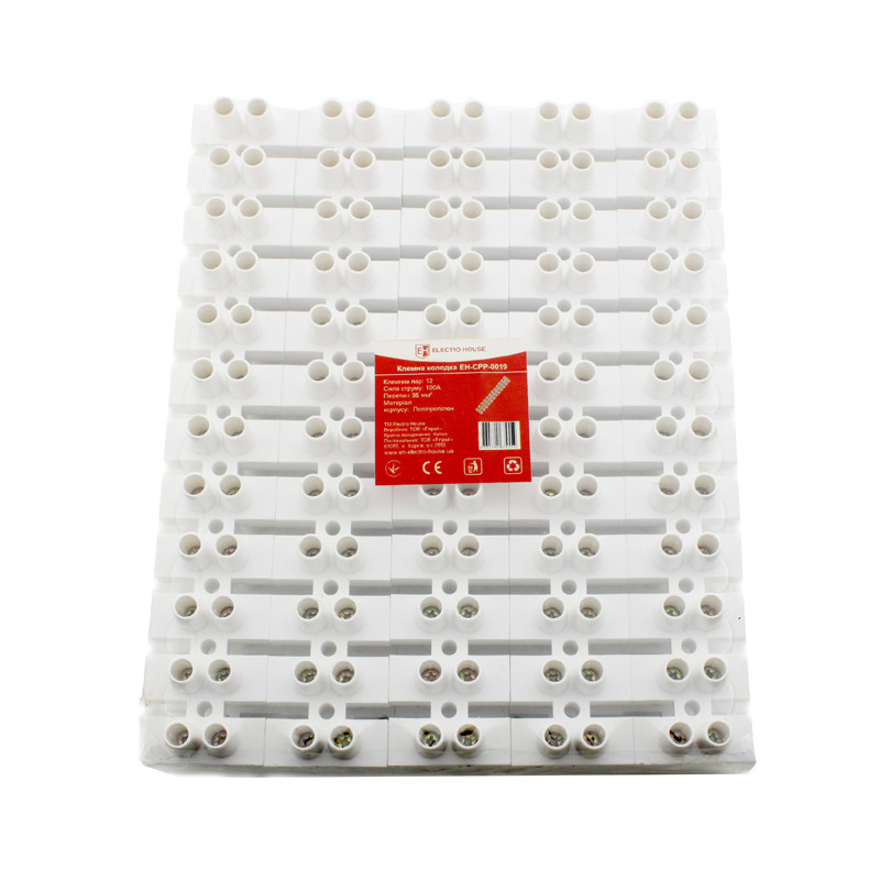 Клеммная колодка 40 мм2 100A, полипропилен Днепр - изображение 1