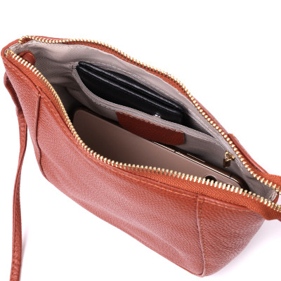 Сумка Vintage Жіноча через плече з натуральної шкіри Коричнева (22300) Вінниця - фото 11