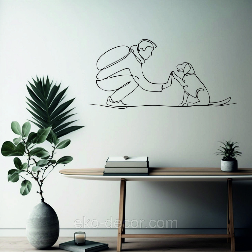 Декоративное настенное Панно «Домашний питомец» Декор на стену 90*42 см, Черный Киев - изображение 2