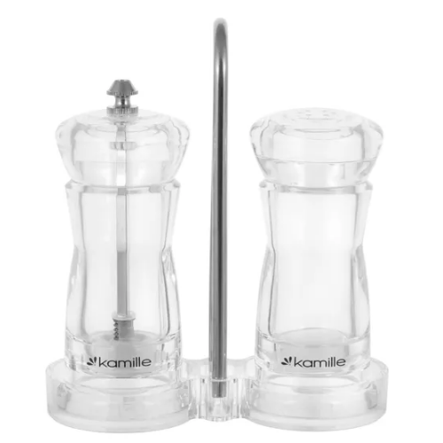 Набір млинків для спецій 2шт з підставкою KAMILLE 7053 Житомир - изображение 9