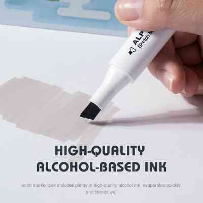 Художественный маркер Arrtx Спиртовые Alp ASM-02GY 32 цвета Серые оттенки (LC302277) Винница