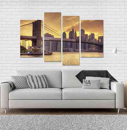 Модульная картина Город Закат Art-72_4 Киев