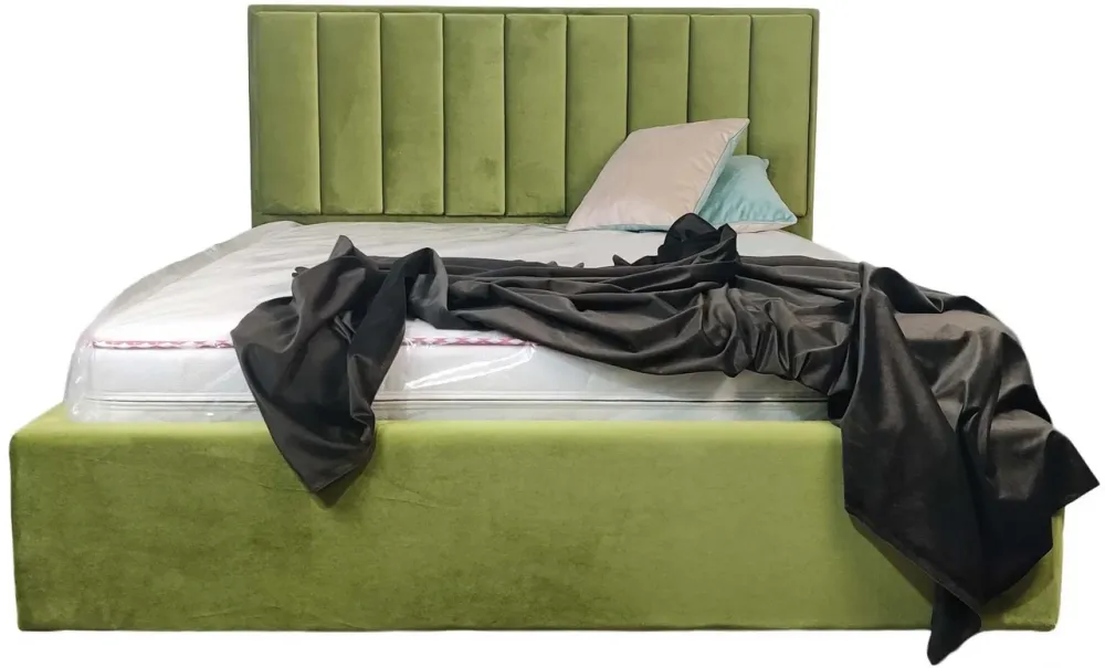 Кровать Двуспальная Arabela Comfort 140 х 190 см Simple С подъемным механизмом и нишей для белья Зеленый Киев - изображение 2