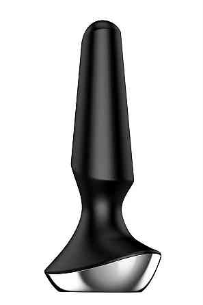 Анальная пробка с функцией управления с смартфона Satisfyer Plug-Ilicious, черный Sex Aura Киев