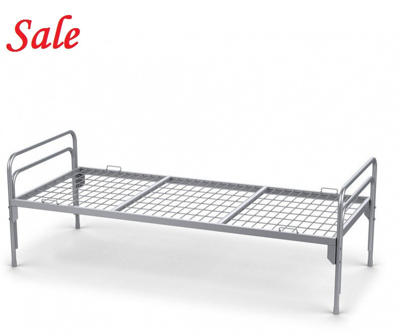 Кровать больничная медицинская со стальной сеткой АТОН КП 80/190 с матрасом КП-80 Днепр - изображение 1