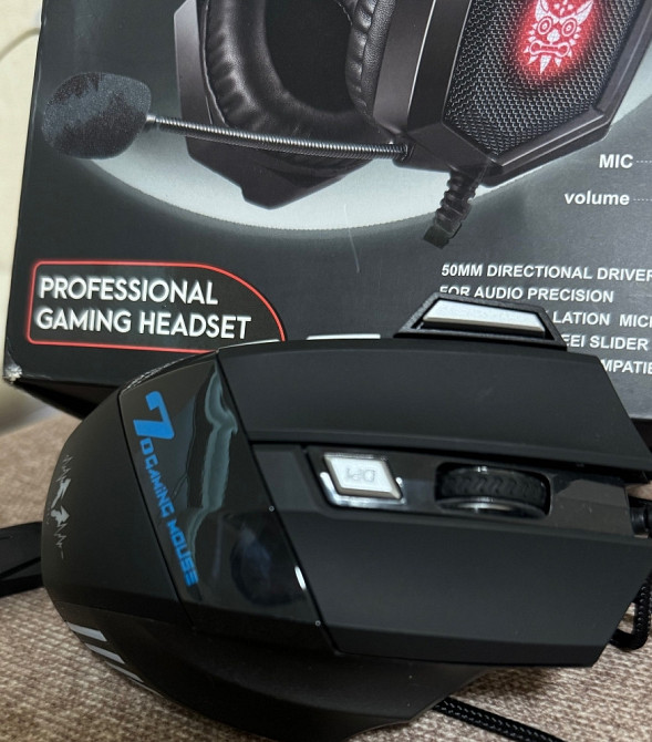 Ігрові навушники ONIKUMA мишка у подаркнок. Киев - изображение 4