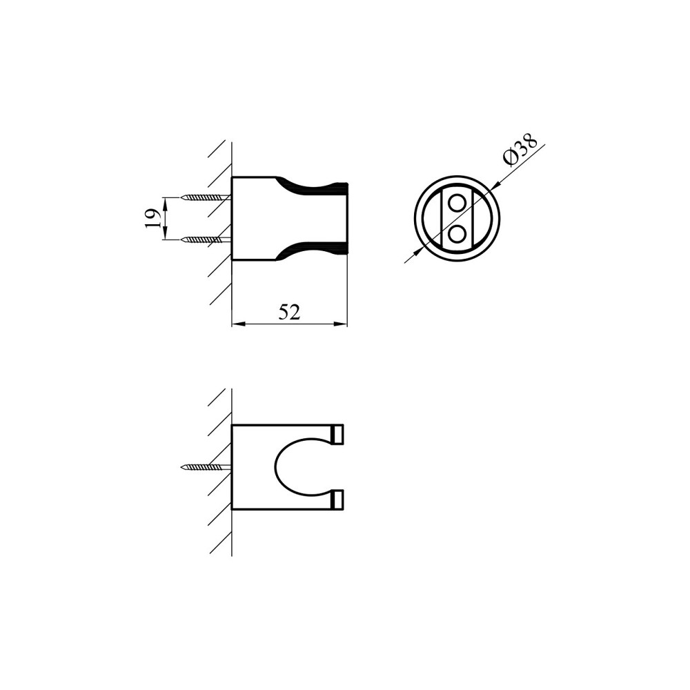 Держатель для душа Kroner Element 2840872901Z-0101 Киев - изображение 2