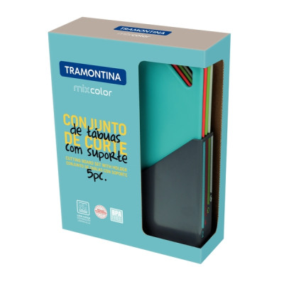 Дошка для нарізання Tramontina Mixcolor Set 5 предм (25099/940) Вінниця - фото 3