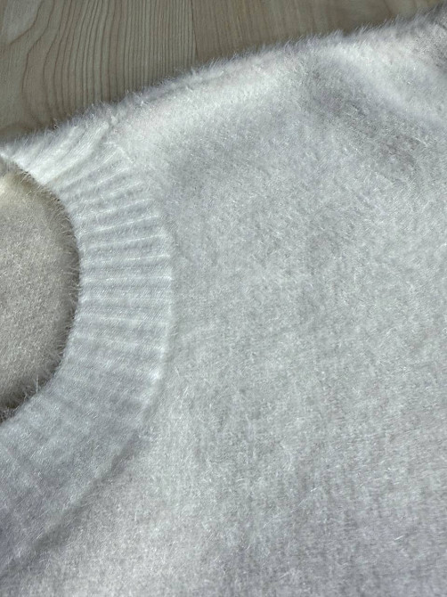 Светр жіночий Fancy Matinee 5977 ангора базовий, білий, one size Київ - фото 18