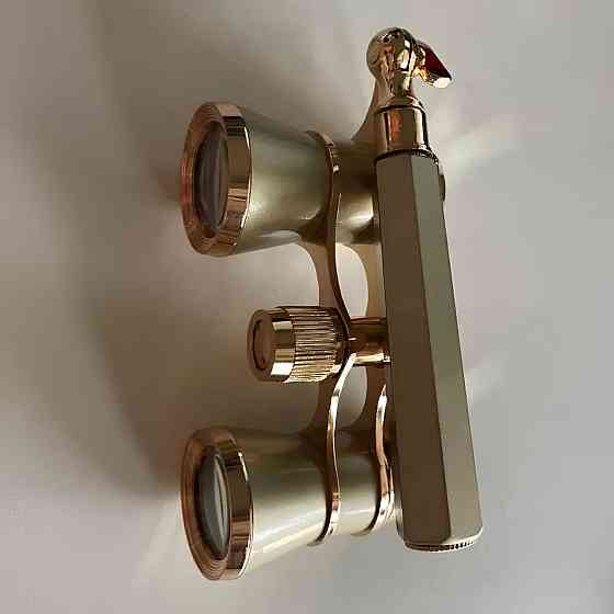 Театральний бінокль RESTEQ у вінтажному стилі — 3х збільшення, ручка, лорнет, оптика 25 мм Київ