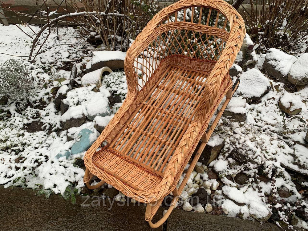 Санки плетеные с металлическим низом, на подарок Киев - изображение 8