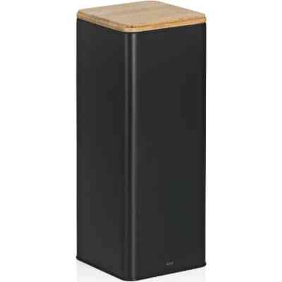 Емкость для сыпучих продуктов Kela Kiril 11.5х11.5х28.5 см 3 л чорна (17890) Винница