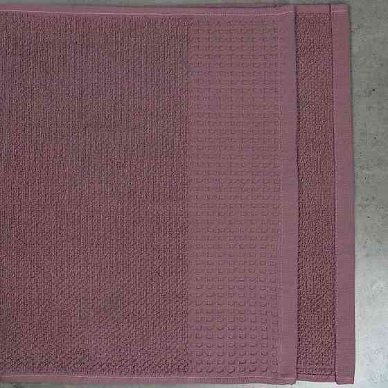 Комплект махрових рушників Вафельний Бордюр 3шт GM Textile 40х70см, 50х90см, 70х140см 500г/м2 (Виног Суми