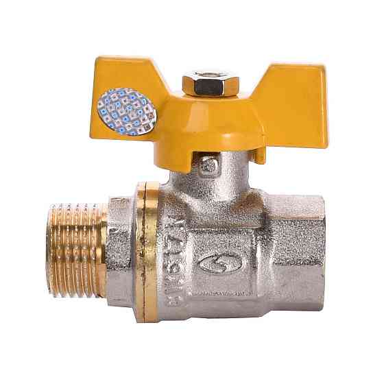 Кран шаровый прямой SOLOMON 1/2″ НВ ЖБ PN40 B1008 (000001321) Киев