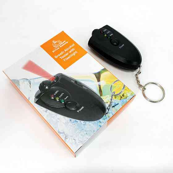 Алкотестер для особистого користування 2 x ААА, Прилад для вимірювання алкоголю в крові, FD-824 Алко тест Київ