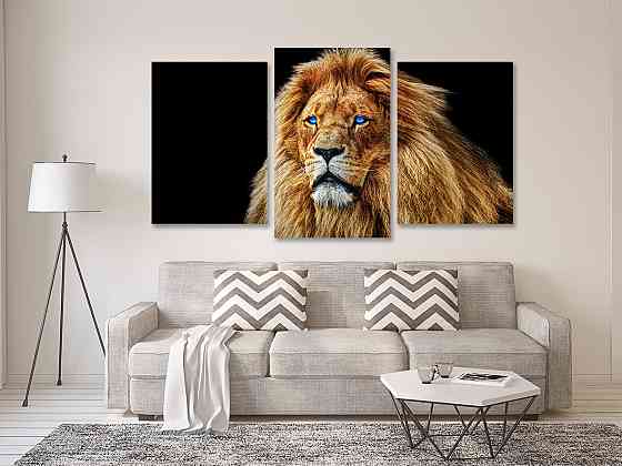 Модульна картина у вітальню/ спальню  Лев   Art-564_3 Київ