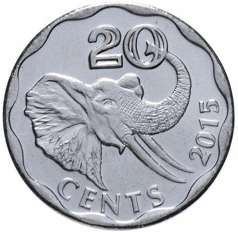 Swaziland Свазиленд - 20 Cents 2015 UNC Полтава - изображение 1