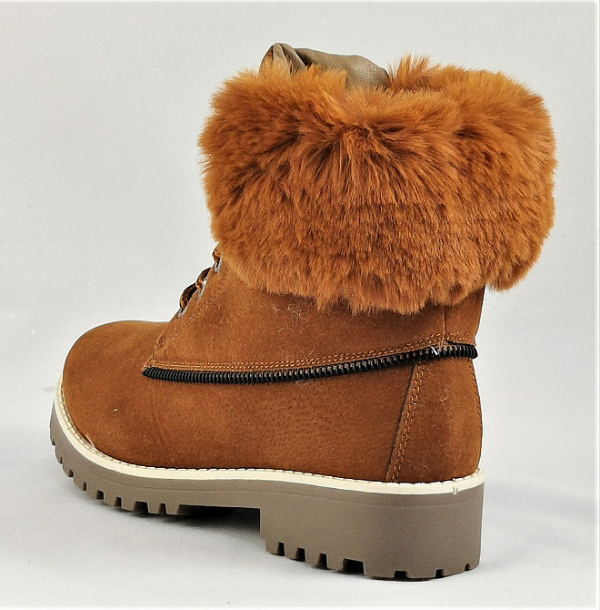 .Зимні напівчоботи Жіночі Коричневі з Хухом Черевики Руді (розміри: 36) - 44-4 Дніпро - фото 5