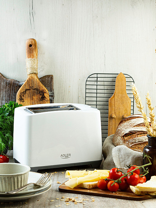 Тостер Adler AD 3216 white 1000Вт/2 відділення/7 режимів підсмажування/розморожування/підігрів булок Вінниця - фото 7