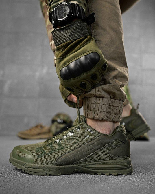 Летние тактические кроссовки 5.11 олива  сетка  ДЛ6239 Одесса - изображение 1