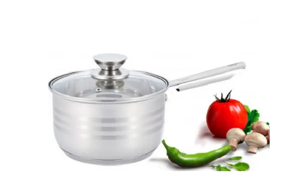 Ковш UNIQUE UN-5053 из нержавеющей стали с крышкой, объем 1.9 л, для всех типов плит Одесса - изображение 3