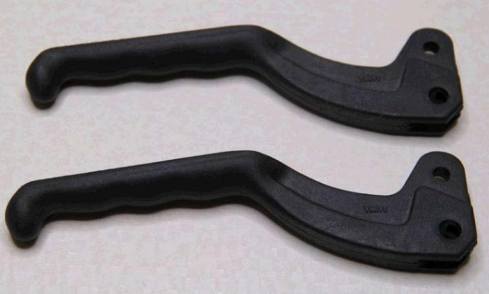 Важіль керма ЯВА 350 (пара) (пластик) (чорні) (Польща) VCH Мукачево - фото 1