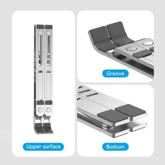 Підставка для ноутбука Laptop X-type Stand Silver Aluminum Alloy Vention Винница