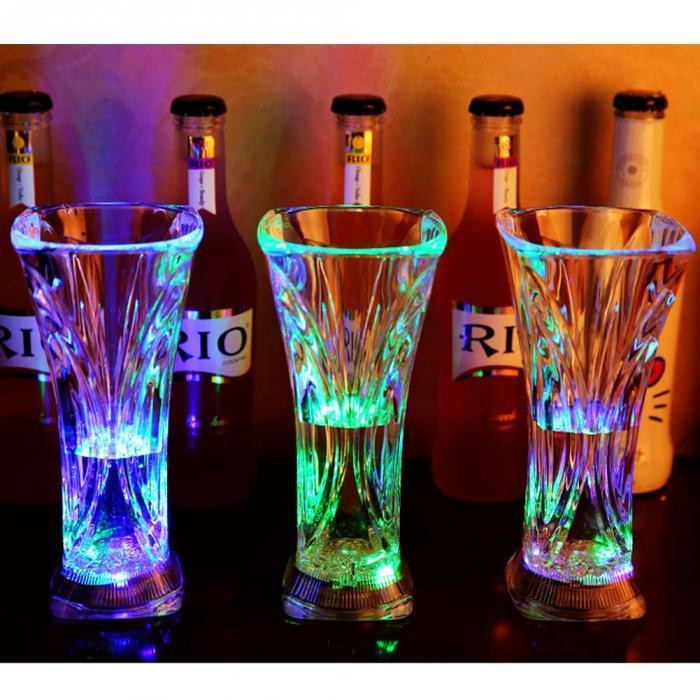 Светящиеся Led стаканы бокалы Luminous Cup стакан большой фигурный с подсветкой Кременчуг - изображение 6