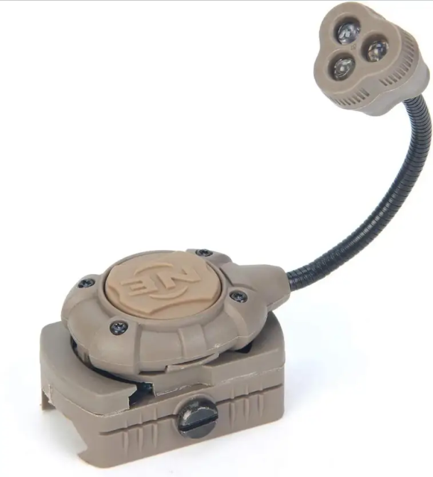 Тактический фонарь на шлем Night Evolution (белый + красный + ИК свет) Койот Винница - изображение 3