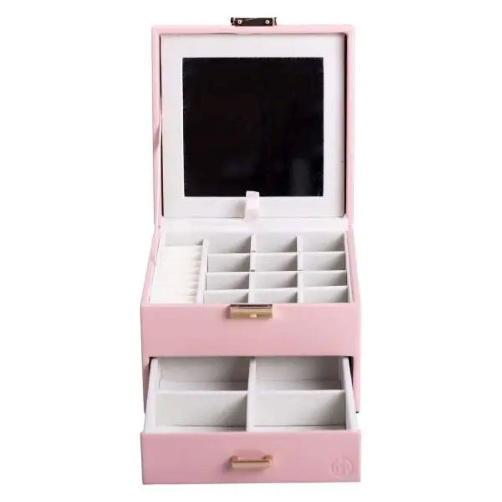 Yiwu Скринька для прикрас з еко шкіри 2 яруси органайзер для ювелірних виробів HP-5-2P Коломыя - изображение 6