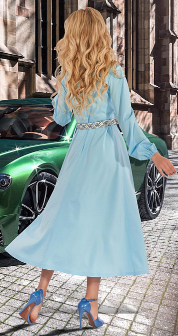 Небесно-блакитна сукня Київ - фото 3