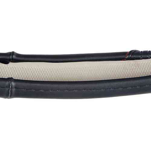 Чохол на кермо VLOD-24LC8 чорний-червоний M шкіра з одним швом Харків