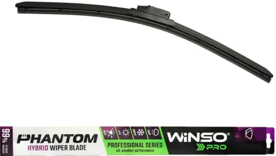 Гібридна щітка склоочисника WINSO PRO PHANTOM 24" (600 мм) – ефективне очищення за будь-якої погоди Ковель