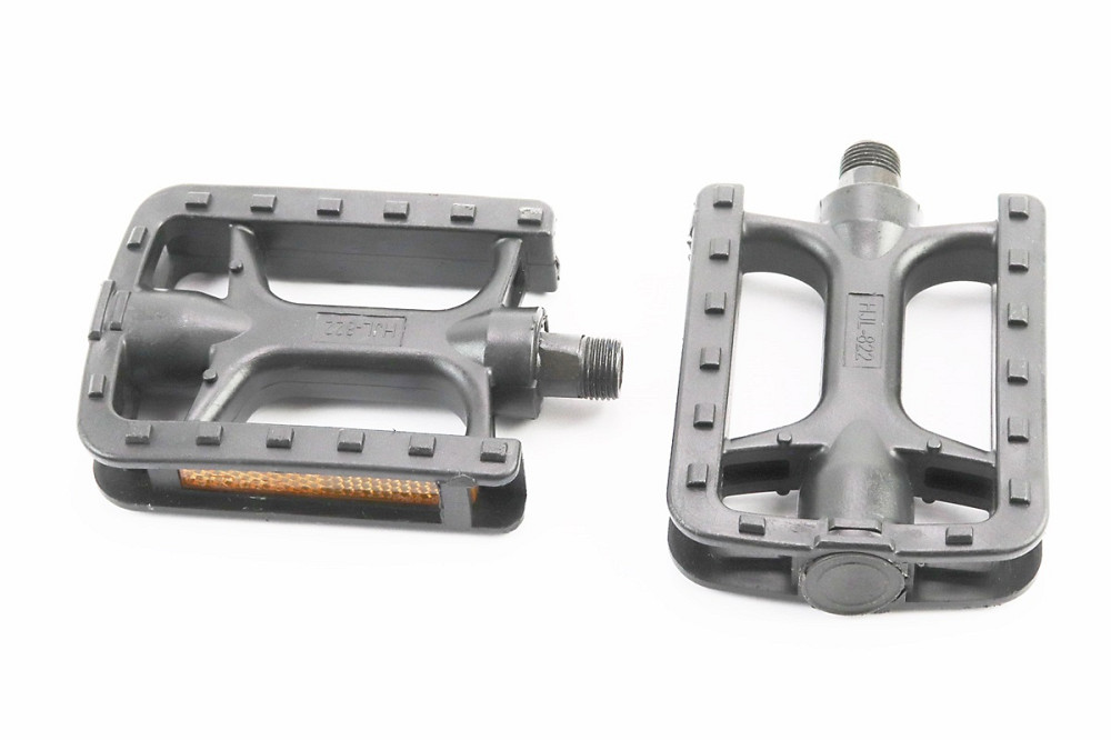 Педалі MTB 9/16" (104x72.5x23mm) пластикові, чорні HJL-822 Київ - фото 1