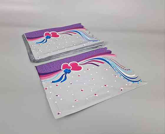 Пакет с рисунком для упаковки подарков   (25*35) №426 фольгированный (ажурный) 