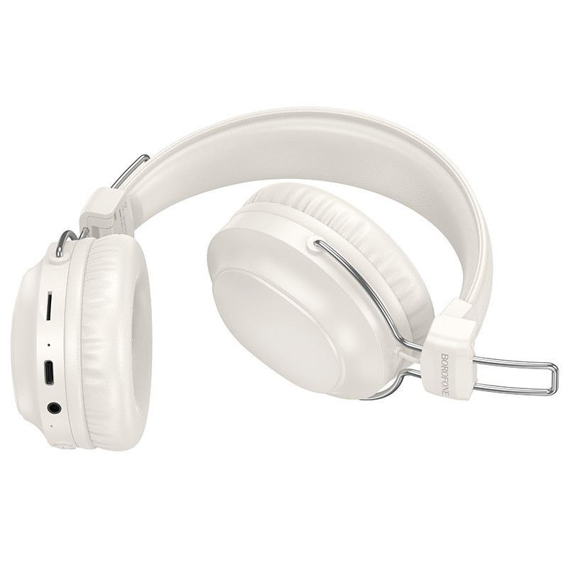 Беспроводные накладные наушники BOROFONE BO33 Melody BT headphones Milky White Киев - изображение 1