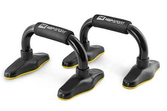 Упоры для отжиманий металлические HS-M020PU черно-желтые Киев