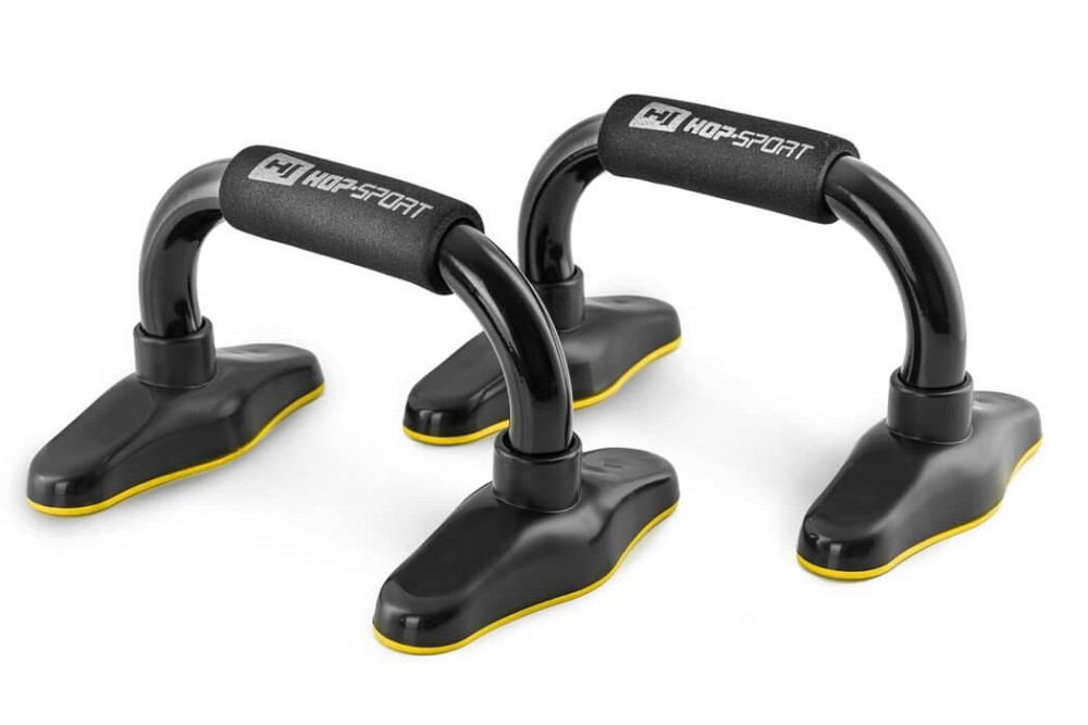 Упоры для отжиманий металлические HS-M020PU черно-желтые Киев - изображение 1
