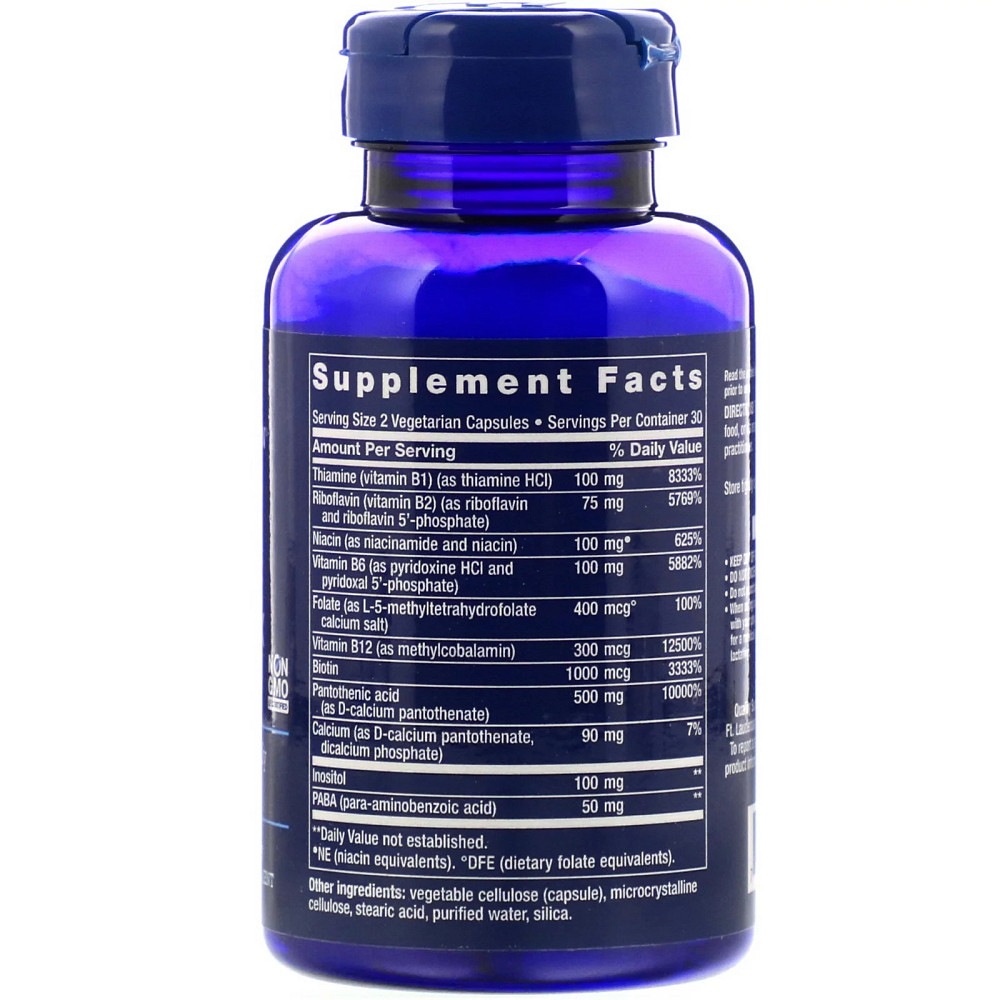 В-комплекс витаминов (BioActive B-Complex) биоактивный 60 капсул Київ - фото 2