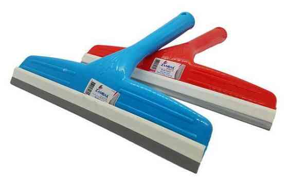 Стекломойка-скребок, 23,5см, пластиковая ручка 