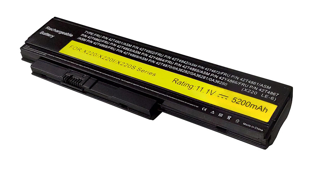 Аккумулятор для ноутбука Lenovo 42T4879 ThinkPad X220 Tablet 11.1V Black 5200mAh OEM Вінниця - фото 2