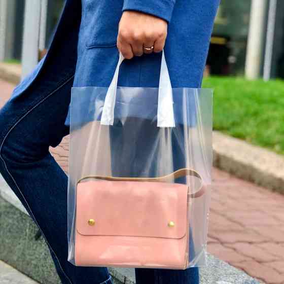 Пакет пищевой LDPE прозрачный, 30х35(+3)см, 60 мкм, с петлевой белой ручкой, (50 шт.) Павлоград