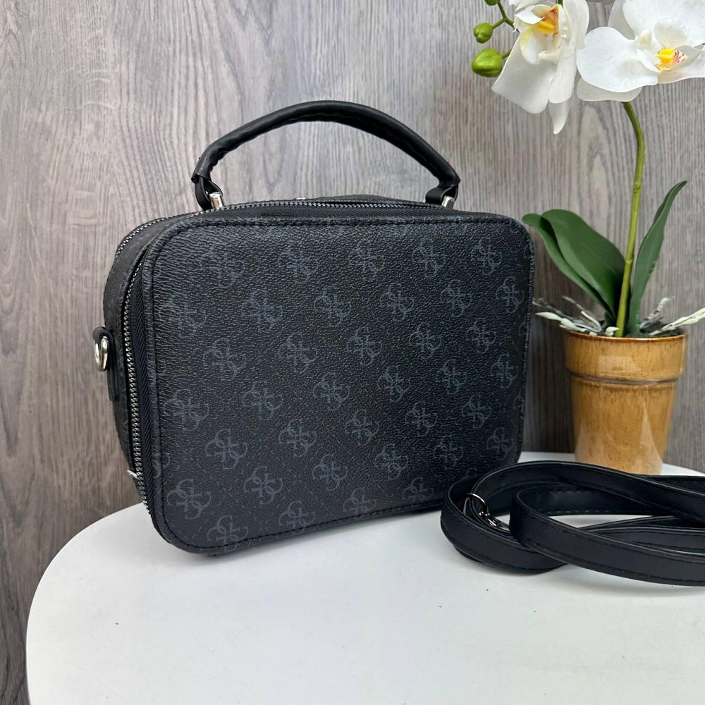 Модна жіноча міні сумочка клатч стиль Guess чорна сумка на плече ( 26890 ) Харьков - изображение 7