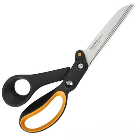 Ножницы для тяжёлой работы с зазубренным лезвием 24 см Fiskars (1020223) Нержавеющая сталь Нововолынск - изображение 1