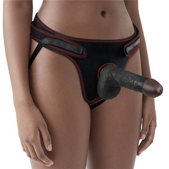 Страпон - Ingen Easy Strap-On Set 7" Black Sex Aura Київ - фото 2