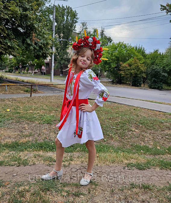 Детское вышитое платье с калиной Кривой Рог - изображение 5