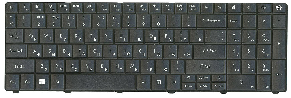 Клавиатура для ноутбука Acer Gateway (E1) Black, RU Винница - изображение 2