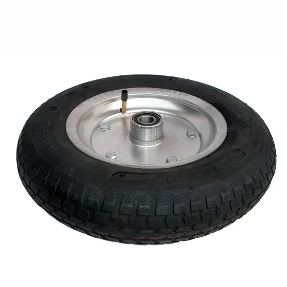 Пневматичне колесо Deli Tire 3.50-8 для тачки – надувне колесо 370 мм з камерою для садових і будівельних візків Харків