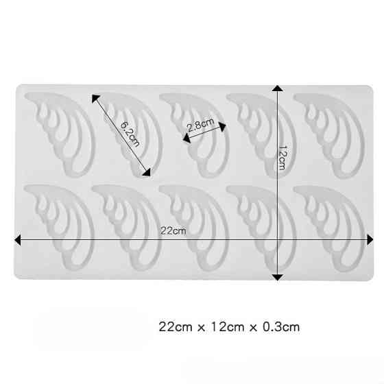 Молд для шоколада Крылья 22 на 12 см серый Киев