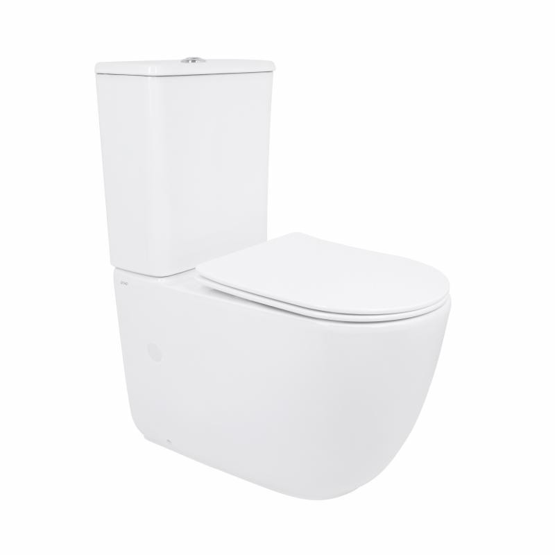 Унитаз напольный Qtap Leo Ultra Quiet 620×355×790 мм с сиденьем Soft-close, White QTLEO27W49261 Киев - изображение 1